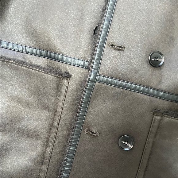 NWT Zara chocolate Brown reversable Coat - Picture 4 of 10